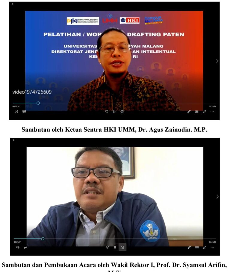 Sentra HKI UMM Gelar Workshop Drafting Paten Bersama DJKI untuk Penguatan Kekayaan Intelektual di Bidang Teknik, Kedokteran, dan Ilmu Kesehatan