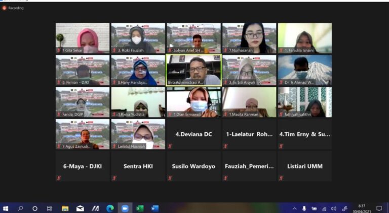 Pendampingan dan Mediasi Draft Paten oleh Pemeriksa Paten DJKI Bersama Sentra HKI UMM