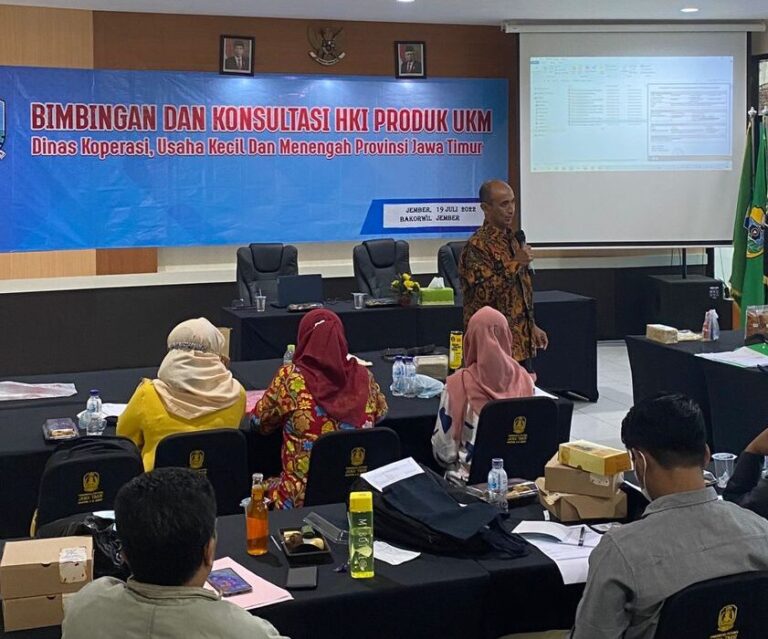 Sentra HKI UMM Jadi Narasumber Bimbingan dan Konsultasi HKI Produk UKM di Jember